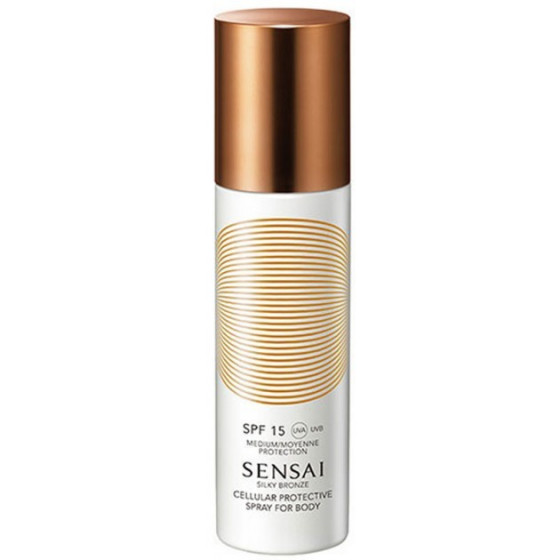 Kanebo Sensai Silky Bronze Sun Protective Spray For Body - Солнцезащитный спрей для тела SPF15