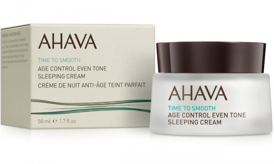 Ahava Time to Smooth Age Control Even Tone Sleeping Cream - Ночной восстанавливающий крем выравнивающий тон кожи - 1