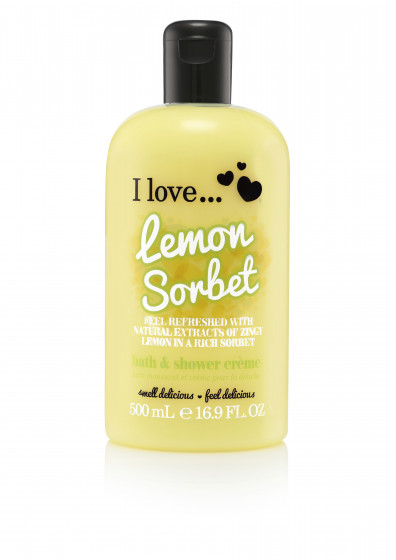 I Love Lemon Sorbet Bath & Shower Creme - Крем для ванны и душа "Лимонный сорбет"