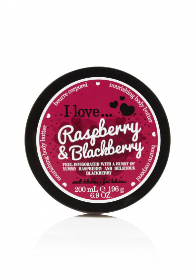 I Love Raspberry & Blackberry Body Butter - Масло для тела "Малина и Ежевика"