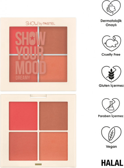 Pastel Profashion Show Your Mood - Палетка румян - 2