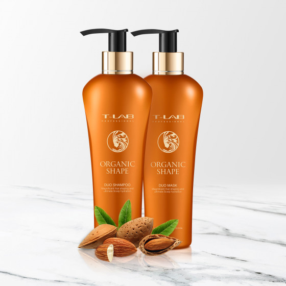 T-LAB Professional Organic Shape Duo Shampoo - Дуо-шампунь для разглаживания и питания волос - 4