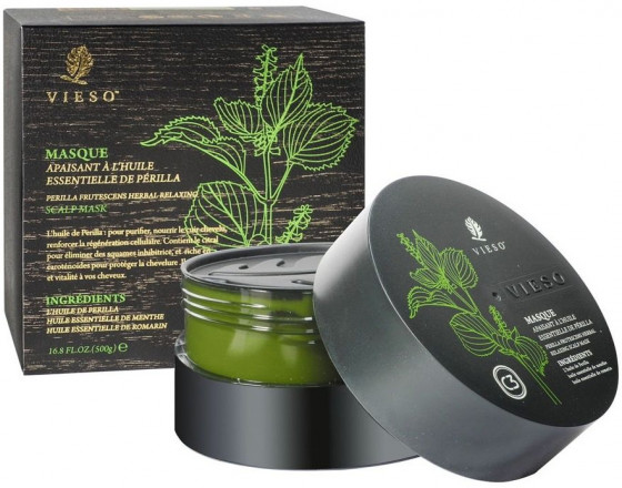 Vieso Perilla Frutescens Herbal Relaxing Scalp Mask - Релаксирующая маска для волос и кожи головы с экстрактом периллы