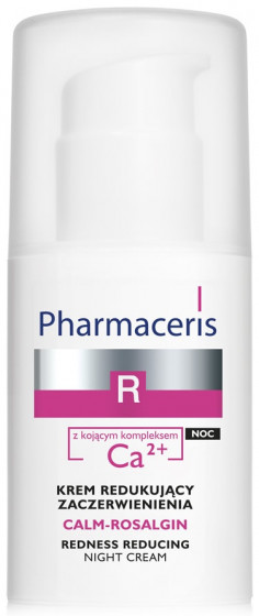 Pharmaceris R Calm-Rosalgin Night Cream - Ночной крем от покраснений с успокаивающим комплексом Ca2+