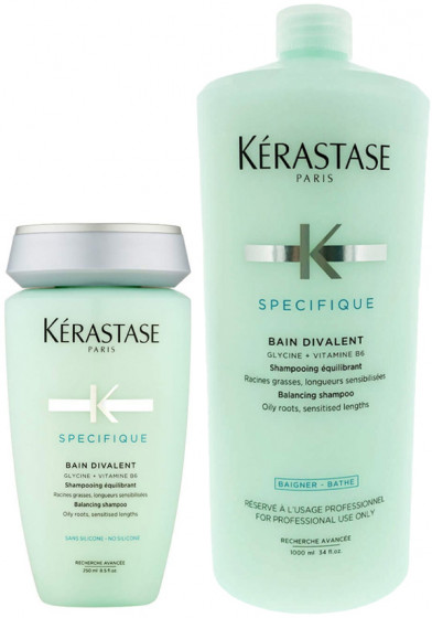 Kerastase Specifique Bain Divalent Shampoo - Шампунь для жирной кожи головы и сухих волос - 1