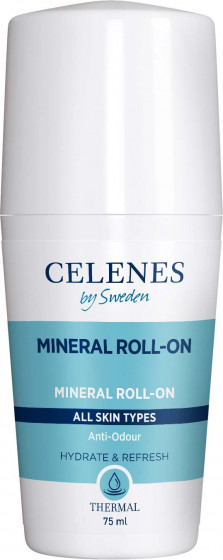 Celenes Thermal Mineral Roll-On All Skin Types - Термальный роликовый дезодорант для всех типов кожи