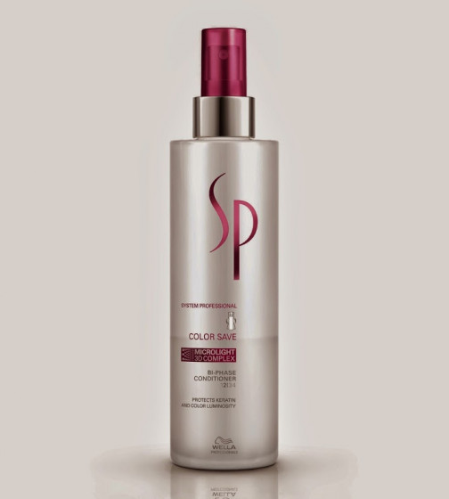 Wella Professionals SP Color Save Bi-Phase Conditioner - Несмываемый спрей-кондиционер для защиты цвета волос - 3