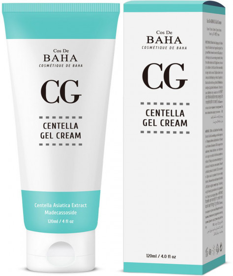 Cos De BAHA Centella Gel Cream - Восстанавливающий крем-гель для лица с центеллой