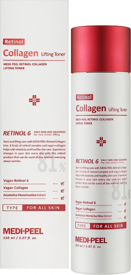 Medi Peel Retinol Collagen Lifting Toner - Омолаживающий тонер для лица с ретинолом и коллагеном - 1