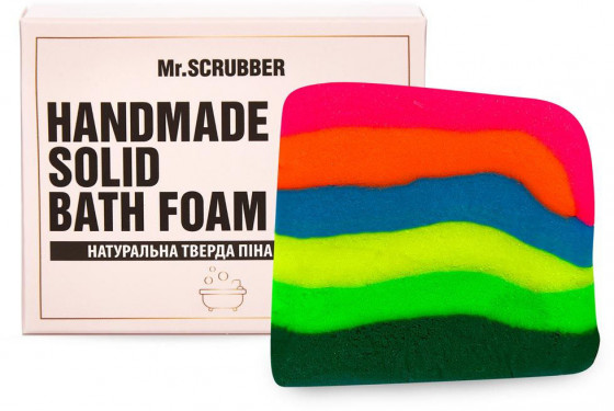 Mr.Scrubber Handmade Solid Bath Foam "Rainbow" - Натуральная твердая пена для ванны