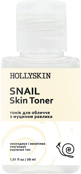 Hollyskin Snail Skin Toner - Тоник для лица с муцином улитки