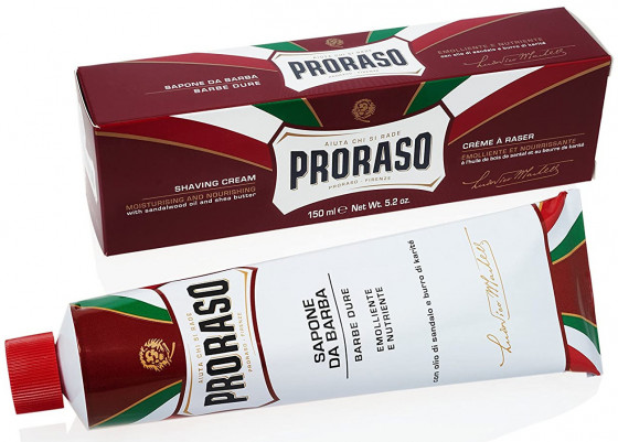 Proraso Red Line Emollient Shaving Cream - Питательный крем для бритья жесткой щетины - 1