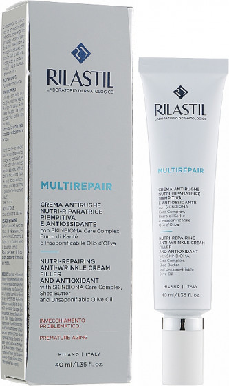 Rilastil Multirepair Nutri-Repairing Anti-Wrinkle Cream - Антиоксидантный питательный крем-филлер против морщин - 1