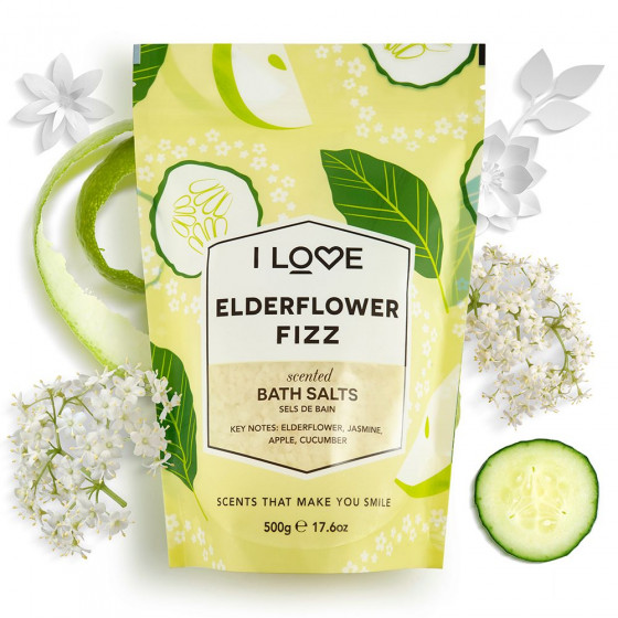 I Love Elderflower Fizz Bath Salt - Соль для ванны "Коктейль из бузины" - 1