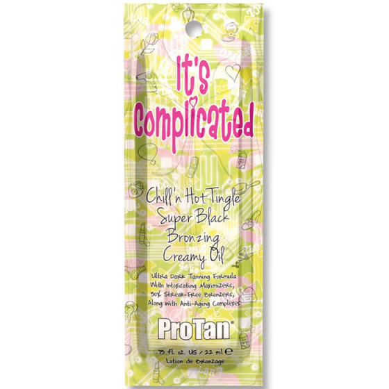 Pro Tan It's Complicated Chill’n Hot Tingle Super Black Bronzing Creamy Oil - Лосьон для загара с тингл-эффектом