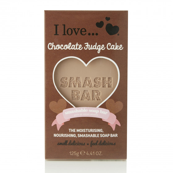 I Love Chocolate Fudge Cake Smash Bar Soap - Мыло "Шоколадное пирожное"