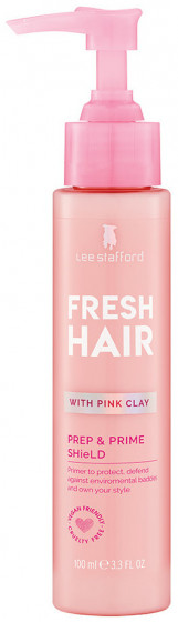 Lee Stafford Fresh Hair Prep & Prime Weightless Shield - Защитный праймер для волос с розовой глиной