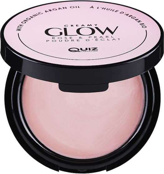 Quiz Cosmetics Glow Compact Powder - Кремовые румяна-хайлайтер - 1