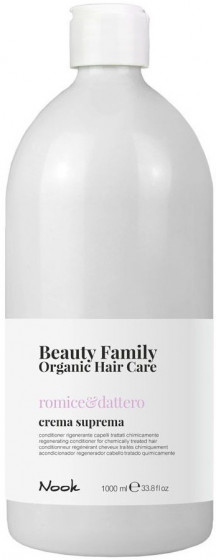 Nook Beauty Family Organic Hair Care Romice & Dattero Crema Suprema - Регенерирующий кондиционер для окрашенных и поврежденных волос