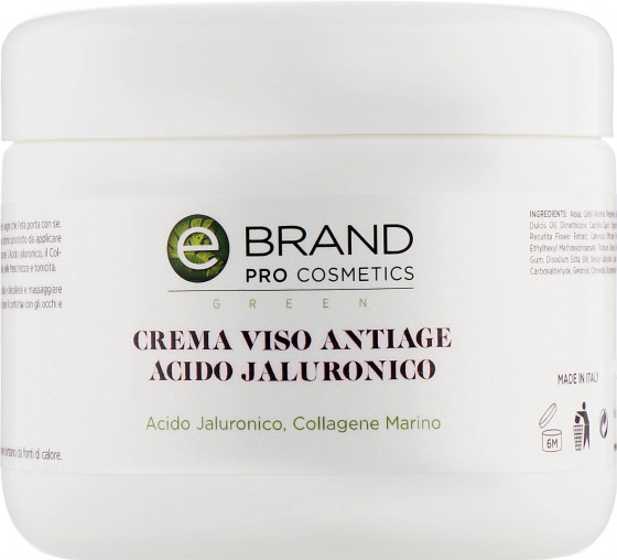 Ebrand Crema Viso Anti Age Idratante Acido Jaluronico - Крем для лица с гиалуроновой кислотой и морским коллагеном