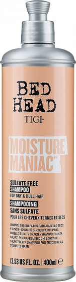 Tigi Bed Head Moisture Maniac Shampoo - Безсульфатный шампунь для сухих волос 