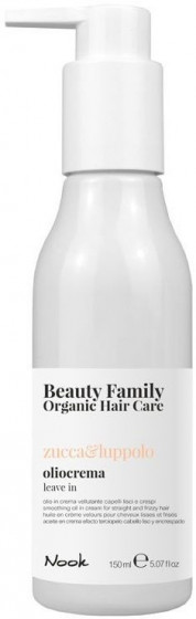 Nook Beauty Family Organic Zucca & Luppolo Oliocrema - Масло-крем для гладкости прямых и непослушных волос