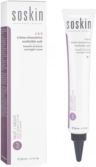 Soskin Alfa & Beta Smooth Structure Overnight Cream - Ночной крем для лица с кислотами - 1