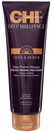 CHI Deep Brilliance Olive & Monoi Optimum Protein Masque - Протеиновая маска для волос