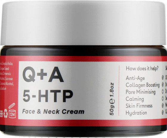 Q+A 5-HTP Face & Neck Cream - Крем для лица и шеи