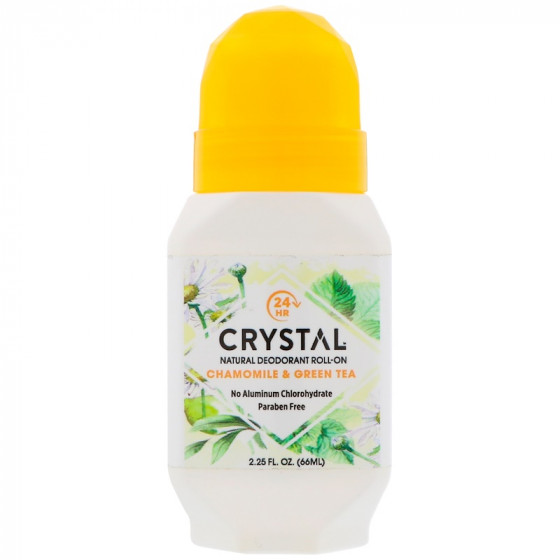 Crystal Essence Chamomile & Green Tea Roll-on - Роликовый дезодорант Кристал Есенс «Ромашка и Зеленый Чай»