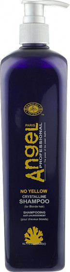 Angel Professional No Yellow Crystalline Shampoo - Шампунь для нейтрализации желтого пигмента