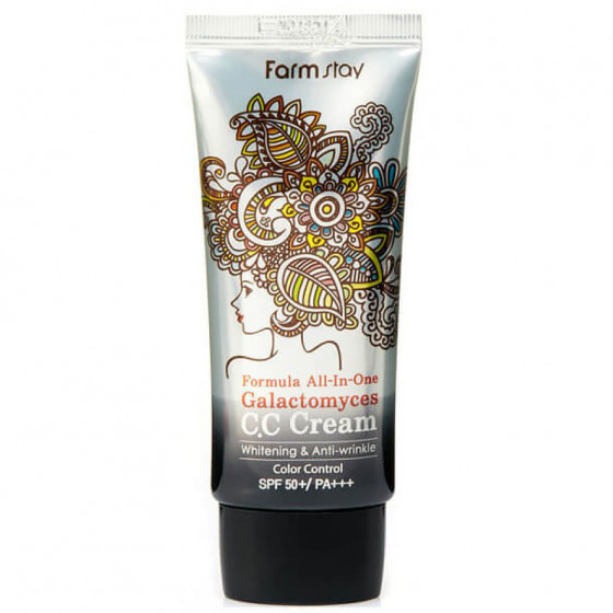 FarmStay Formula All-In-One Galactomyces CC Cream SPF50/PA+++ - Многофункциональный СС крем с галактомицесом