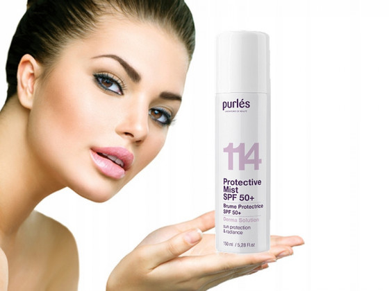 Purles 114 Protective Mist SPF 50+ - Увлажняющий солнцезащитный спрей - 1