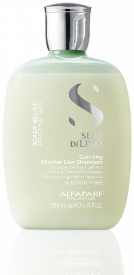 Alfaparf Milano Semi di Lino Scalp Calming Micellar Low Shampoo - Успокаивающий шампунь для волос "Комфорт"