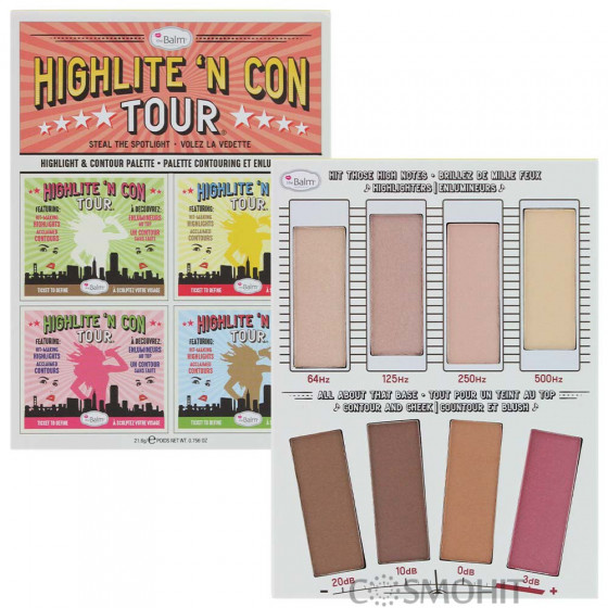 The Balm Palettes Highlite 'N Con Tour - Палетка хайлайтеров - 1