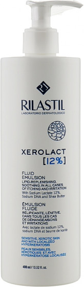 Rilastil Xerolact Fluid Emulsion - Восстанавливающая эмульсия для тела с 12% лактатом натрия