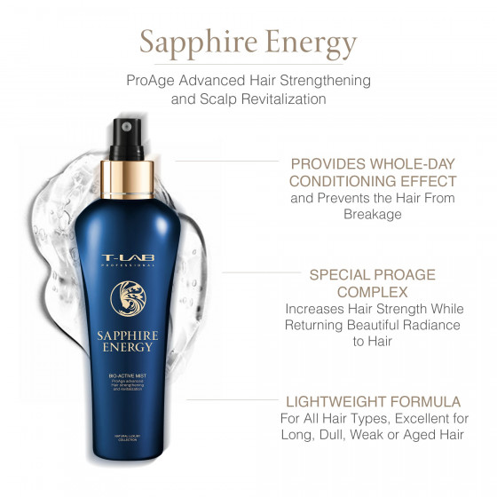 T-LAB Professional Sapphire Energy Bio-Active Mist - Спрей для укрепления волос - 2