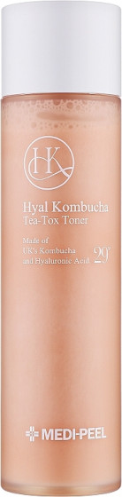 Medi Peel Hyal Kombucha Tea-Tox Toner - Восстанавливающий двухфазный тонер для лица с комбучей и керамидами