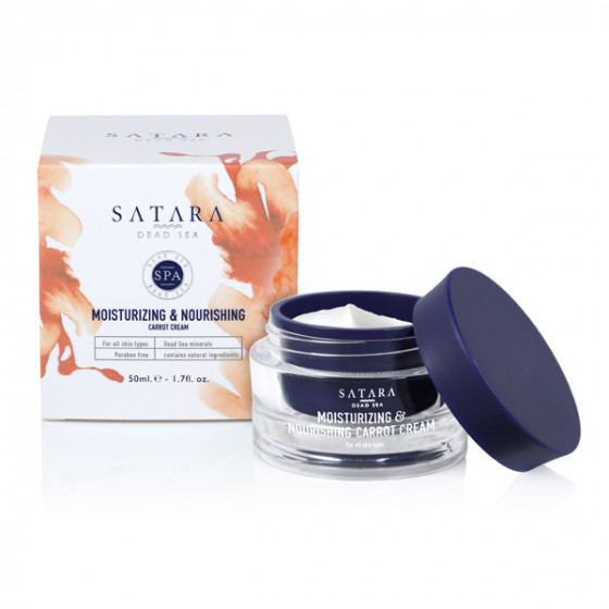 Satara Dead Sea Moisturizing&Nourishing Carrot Cream - Укрепляющий и питательный морковный крем - 2