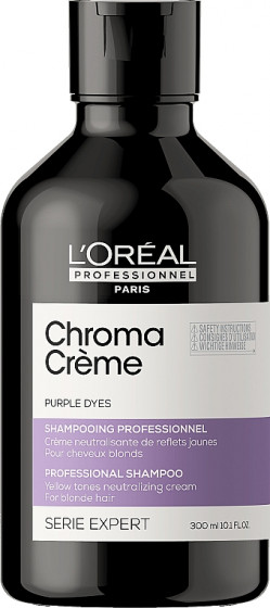 L'Oreal Professionnel Serie Expert Chroma Creme Purple Dyes Professional Shampoo - Шампунь для нейтрализации желтых оттенков волос цвета блонд