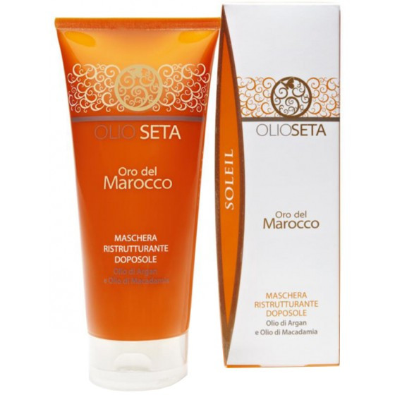 Barex Olioseta oro del Marocco SOLEIL Maschera Ristrutturante Doposole - Восстанавливающая маска для волос после загара