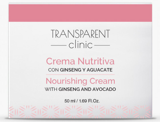 Transparent Clinic Nourishing Cream - Питательный крем для лица с женьшенем и авокадо - 2