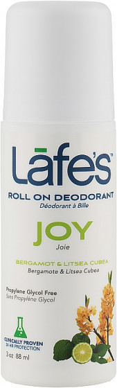 Lafe's Roll On Deodorant Joy Bergamot & Litsea Cubeba - Роликовый дезодорант "Бергамот и литцея кубеба"