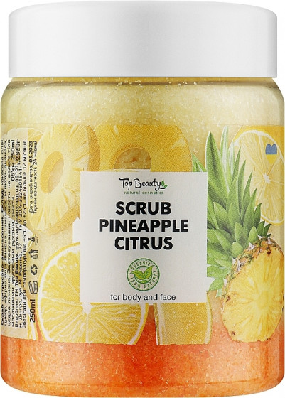 Top Beauty Scrub Pineapple Citrus - Скраб для тела и лица (ананас)