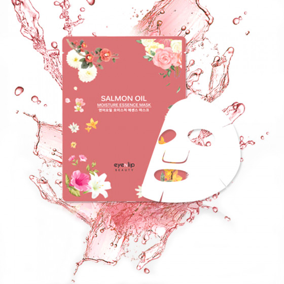 Eyenlip Salmon Oil Moisture Essence Mask - Тканевая маска для лица с маслом лосося - 2