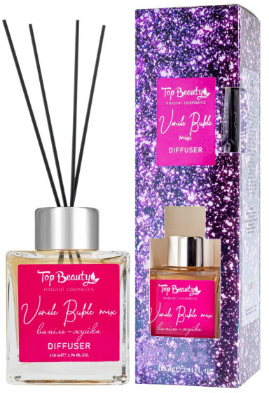 Top Beauty Reed Diffuser "Vanilla Bubble Mix" - Парфюмированный диффузор для дома "Ваниль-жвачка"