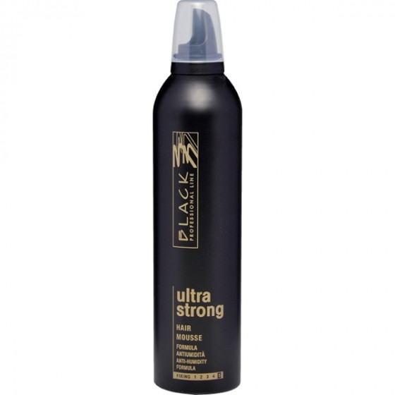 Black Professional Line Gold Ultra Strong Mousse - Мусс для волос ультрасильной фиксации 