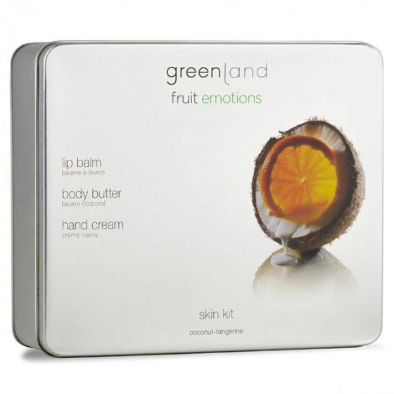 Greenland Skin Kit Set Fruit Emotions - Набор для ухода за кожей Кокос-Мандарин 