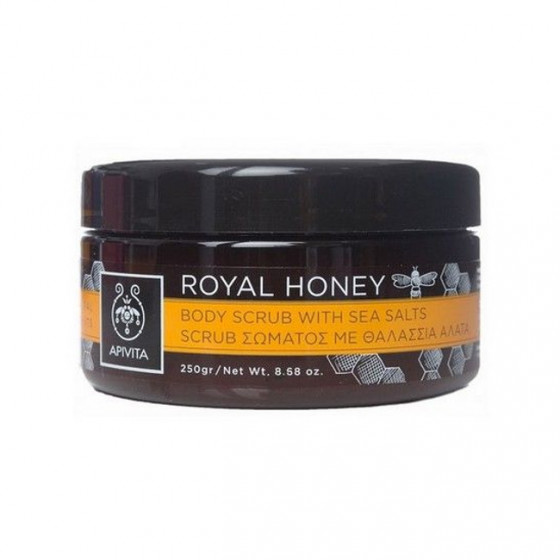 Apivita royal honey body scrub with sea salts - Скраб для тела с морской солью "Королевский мед"