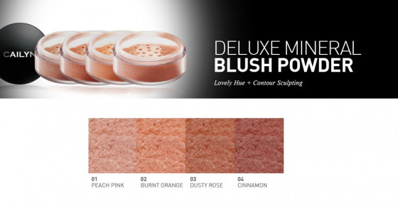 Cailyn Deluxe Mineral Blush Powder - Рассыпчатые минеральные румяна - 2